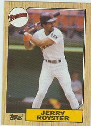 1987 Topps Baseball Cards      403     Jerry Royster